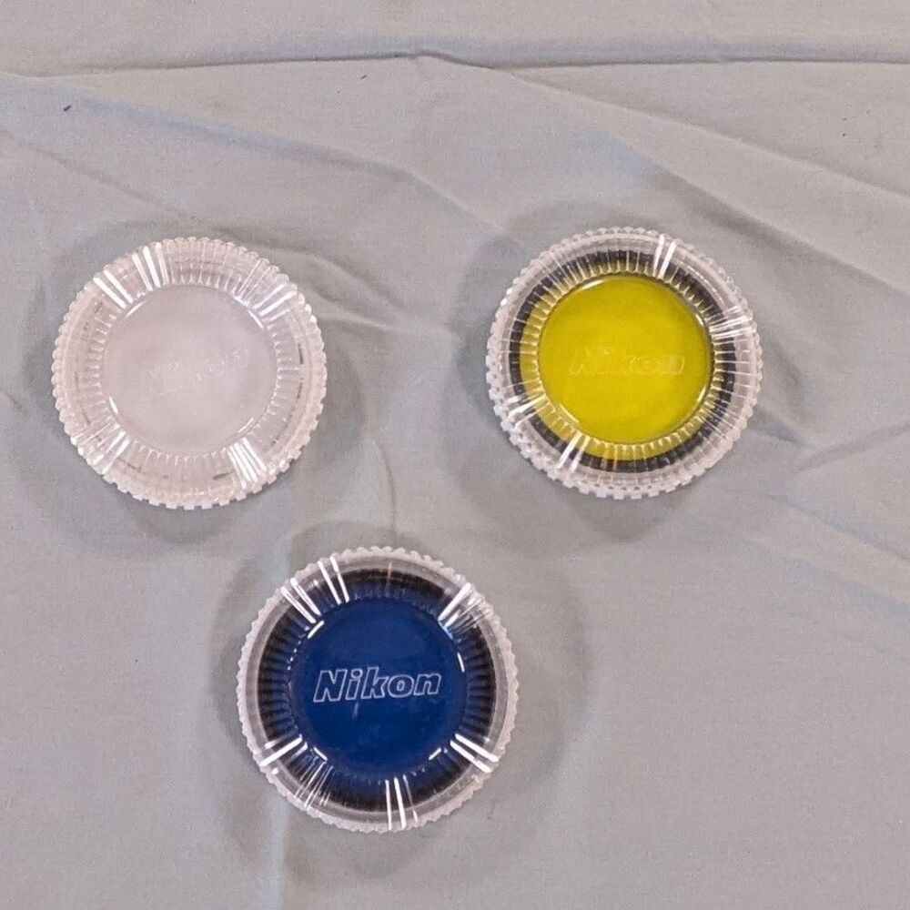 Camera 52mm Filter Lot - Nikon Y48, Nikon B12, Empty Nikon Filter Case